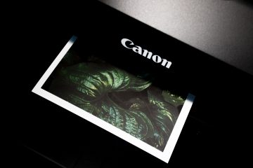 canon printer printing an image